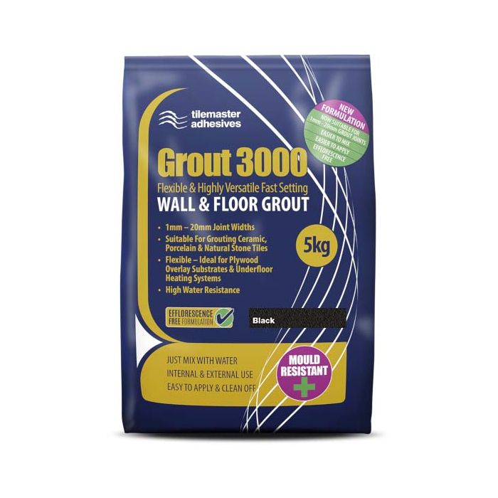 TileMaster Grout 3000 - Black - 5Kg