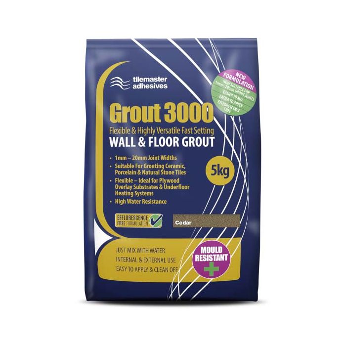 TileMaster Grout 3000 - Cedar - 5Kg