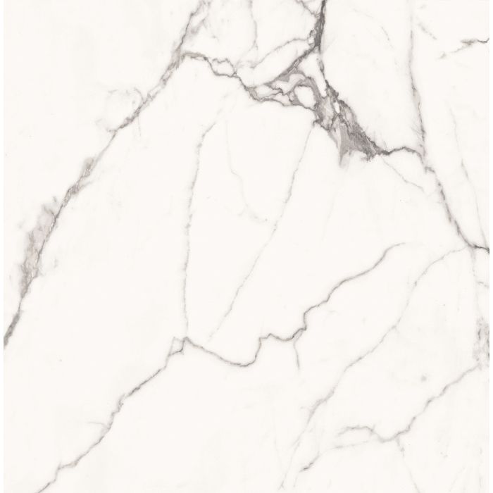 Island Carrara Marble Effect 60x60 White Polished