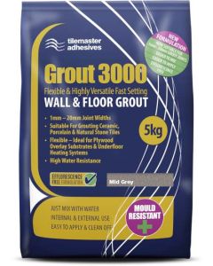 TileMaster Grout 3000 - Mid Grey - 5Kg