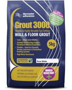 TileMaster Grout 3000 - Pure White - 5Kg