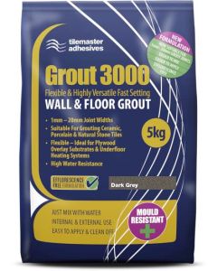 TileMaster Grout 3000 - Dark Grey - 5kg