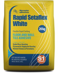 TileMaster Rapid Setaflex Adhesive - White - 20Kg