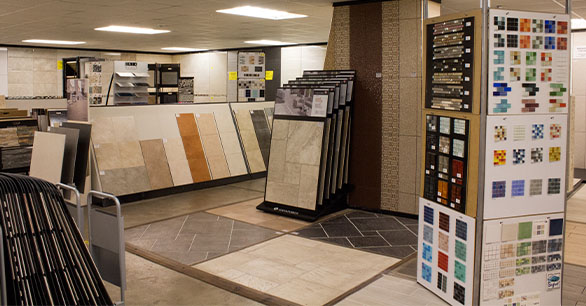a lot of tiles in the store